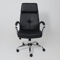 AksHome Немига 1 (кожа натуральная Black/основание хром) Image #4