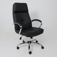 AksHome Немига 1 (кожа натуральная Black/основание хром) Image #2