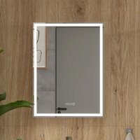  EQUIL Шкаф с зеркалом для ванной Corner LED 60 (с часами, правый) - Превью изображения №9 — Интернет-Магазин TECNO.BY