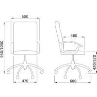 AksHome Polo Eco (экокожа/ткань, черный) Image #5