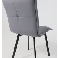 AksHome Рубик U (Velutto 32 серый велюр/черный) Image #19