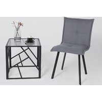 AksHome Рубик U (Velutto 32 серый велюр/черный) Image #5