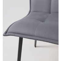 AksHome Рубик U (Velutto 32 серый велюр/черный) Image #17