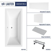 Lauter Oasis 190 21203090 (с ножками, серым подголов., белый лиц. и торц.экран)