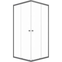Triton Вента 90x90 (графит, без поддона)