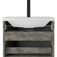 Домино Тумба под умывальник Bazis 70 Loft В2 (бетон) Image #4