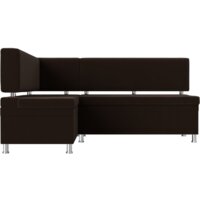 Лига диванов Стайл левый 114522L (микровельвет коричневый) Image #5