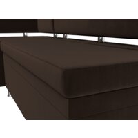 Лига диванов Стайл левый 114522L (микровельвет коричневый) Image #3