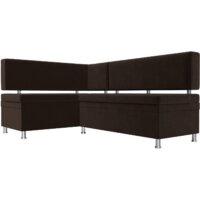 Лига диванов Стайл левый 114522L (микровельвет коричневый) Image #4