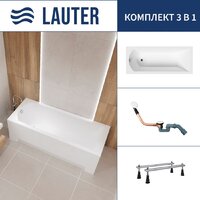 Lauter Amelia 150 21204050 (с ножками и сифоном 21Y11022 белый) Image #1