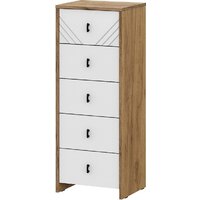 Mio Tesoro Байкал 5 ящиков (дуб золотистый/белый матовый)