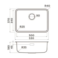 Omoikiri Omi 53-U/I-LG Ultra Mini (светлое золото) Image #2