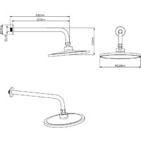 Верхний душ Diadonna D11-1905BL - Превью изображения №2 — Интернет-Магазин TECNO.BY