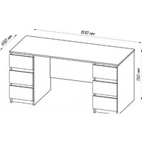 Mio Tesoro Кастор 6 ящиков 151x65 2.03.06.040.3 (дуб сонома) Image #7