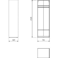 Mio Tesoro Макс 75x58x233 2.06.07.230.1 (белый) Image #3