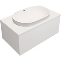 ЗОВ Тумба с умывальником Кито 100 K100LW0MWM-LDSPW6002 (белый матовый) Image #2