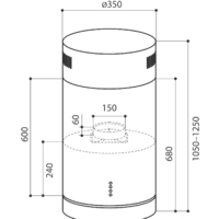 LEX Tubo Isola 350 (нержавеющая сталь) Image #5