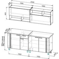 Mio Tesoro Монако 2.0м (дуб золотой/белый матовый/дуб вотан) Image #6