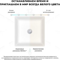 Wellsee Pure BY Wellsee 230712000 (отдельностоящий, без отверстия под смеситель, матовый белый) Image #6