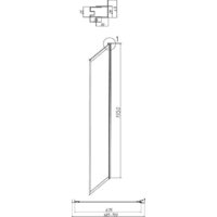 Душевая стенка Grossman Style 70x195 200.K33.05.70.21.10 (черный матовый,стекло тонированное) - Превью изображения №4 — Интернет-Магазин TECNO.BY