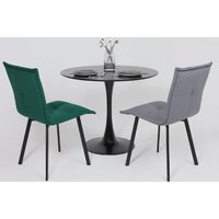 AksHome Рубик U (Velutto 33 темно-зеленый велюр/черный) Image #4