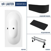 Lauter Bliss 180 L 21201081L (с ножками, черным подголовником и черным лиц.экраном)