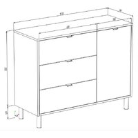 ЭлиГард Mone 1D3S (дуб вотан/белый) Image #5