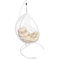 M-Group Долька 11150101 (белый ротанг/бежевая подушка)