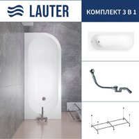 Lauter Monaco 170x72.5 2113170L (с каркасом и сифоном 21Y32000 хром)