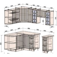 Интерлиния Берес 1.5x2.1 левая (дуб полярный/дуб английский/кастилло темный) Image #3