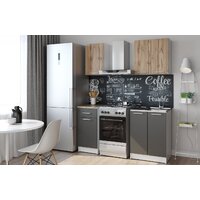 НК-Мебель Ника 1 L 76144500 (графит/дуб вотан) Image #2