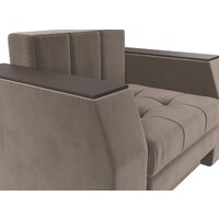 Лига диванов Атлантида 113839 (велюр коричневый) Image #6