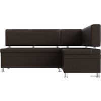 Лига диванов Стайл правый 114528 (экокожа, коричневый) Image #5