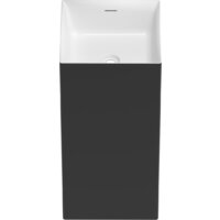 Wellsee Pure BY Wellsee 230713000 (отдельностоящий, без отверстия под смеситель, матовый черный/глянцевый белый) Image #2