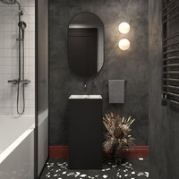 Wellsee Pure BY Wellsee 230713000 (отдельностоящий, без отверстия под смеситель, матовый черный/глянцевый белый) Image #7