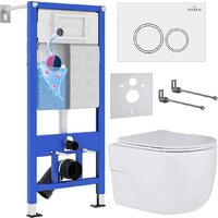 Roxen Porto One Rimless 6 в 1 StounFix Dual Fresh 505547 (кнопка: белый глянец)