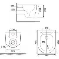 Roxen Royal Matt Rimless Soft Close NC 530200-01 Image #3