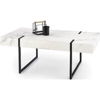 Halmar Blanca 110x60x43 (белый мрамор/черный)