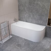 Ванна Lauter Monaco 170x72.5 2113170L (с каркасом и сифоном 21Y31001 матовый черный) - Превью изображения №7 — Интернет-Магазин TECNO.BY