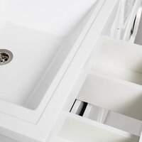  Runo Тумба с умывальником Орион 60 3 ящика + Гамма 120 лайт с левым крылом (напольная, белый) - Превью изображения №7 — Интернет-Магазин TECNO.BY