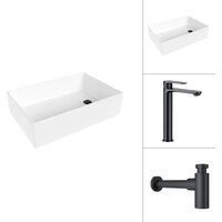 Lauter 21518-1 + Moon 21СК8691BS с сифоном 21635B (черный матовый) Image #1