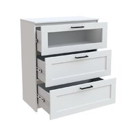 Mio Tesoro Нави 3 ящика 2.15.02.020.1 (белый, со стеклом) Image #3