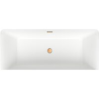Wellsee DeSire 175,5x76 231503004 (отдельностоящая ванна белый глянец, экран, ножки, сифон-автомат золото) Image #4