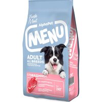 AlphaPet Menu для всех пород. Говядина 130006 2кг