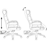Бюрократ T-9928SL Fabric (черный Italia Black/крестовина металл хром) Image #18