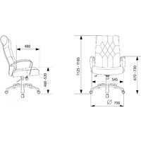 Бюрократ T-9928SL Fabric (черный Italia Black/крестовина металл хром) Image #9