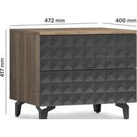 Shtabe Simple 7003 эко (графит/дуб веллингтон/черный) Image #3