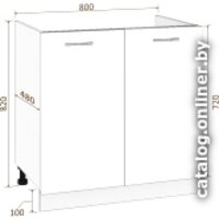 Кортекс-мебель Корнелия Лира НШ80м (оникс) Image #4