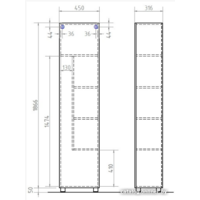 Vigo Шкаф-пенал Geometry 450 (бетон) Image #3