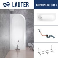 Lauter Monaco 170x72.5 2113170L (с каркасом и сифоном 21Y11030 хром)